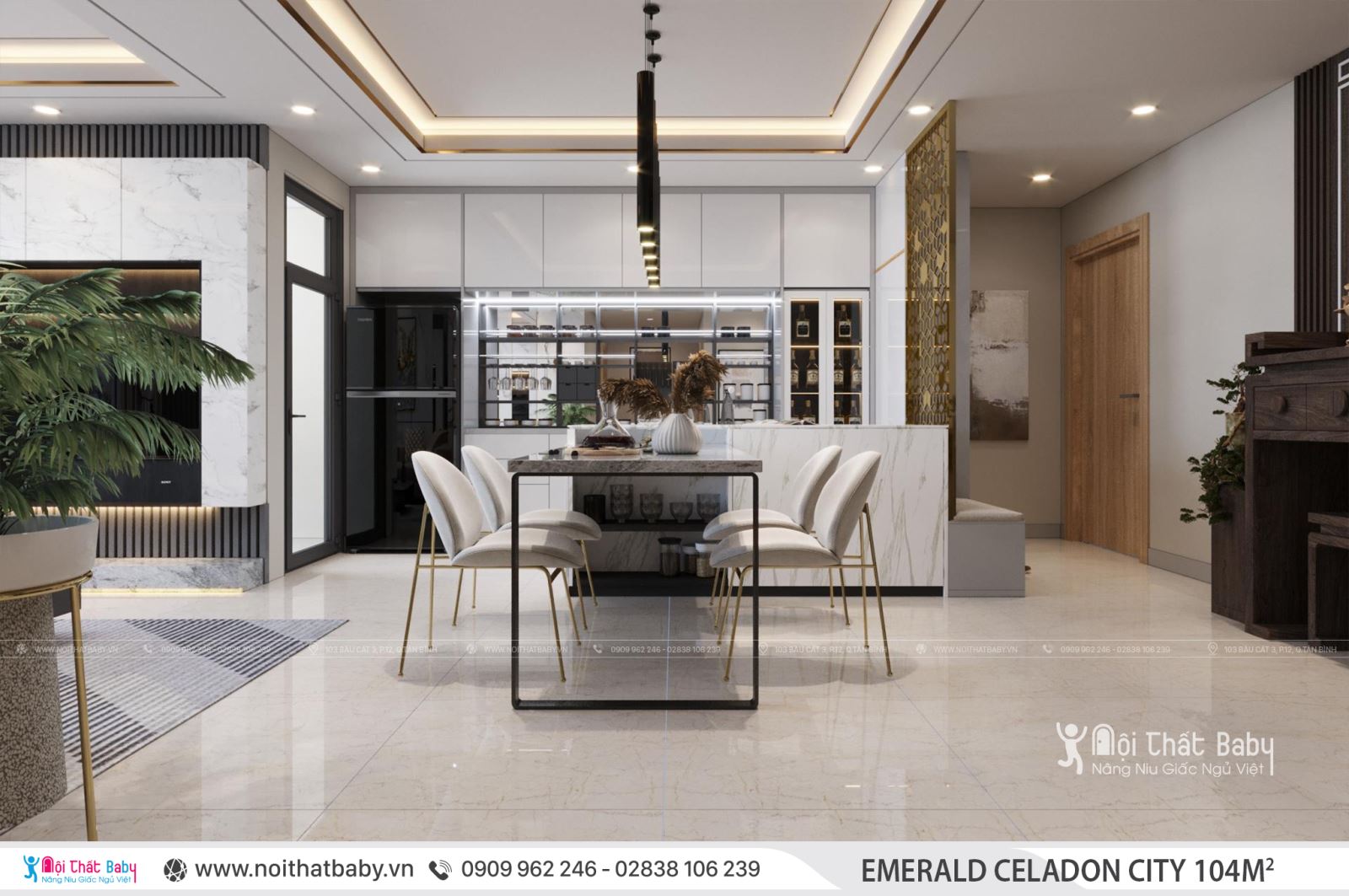 Tổng hợp các mẫu thiết kế nội thất Chung cư Emerald Celadon City